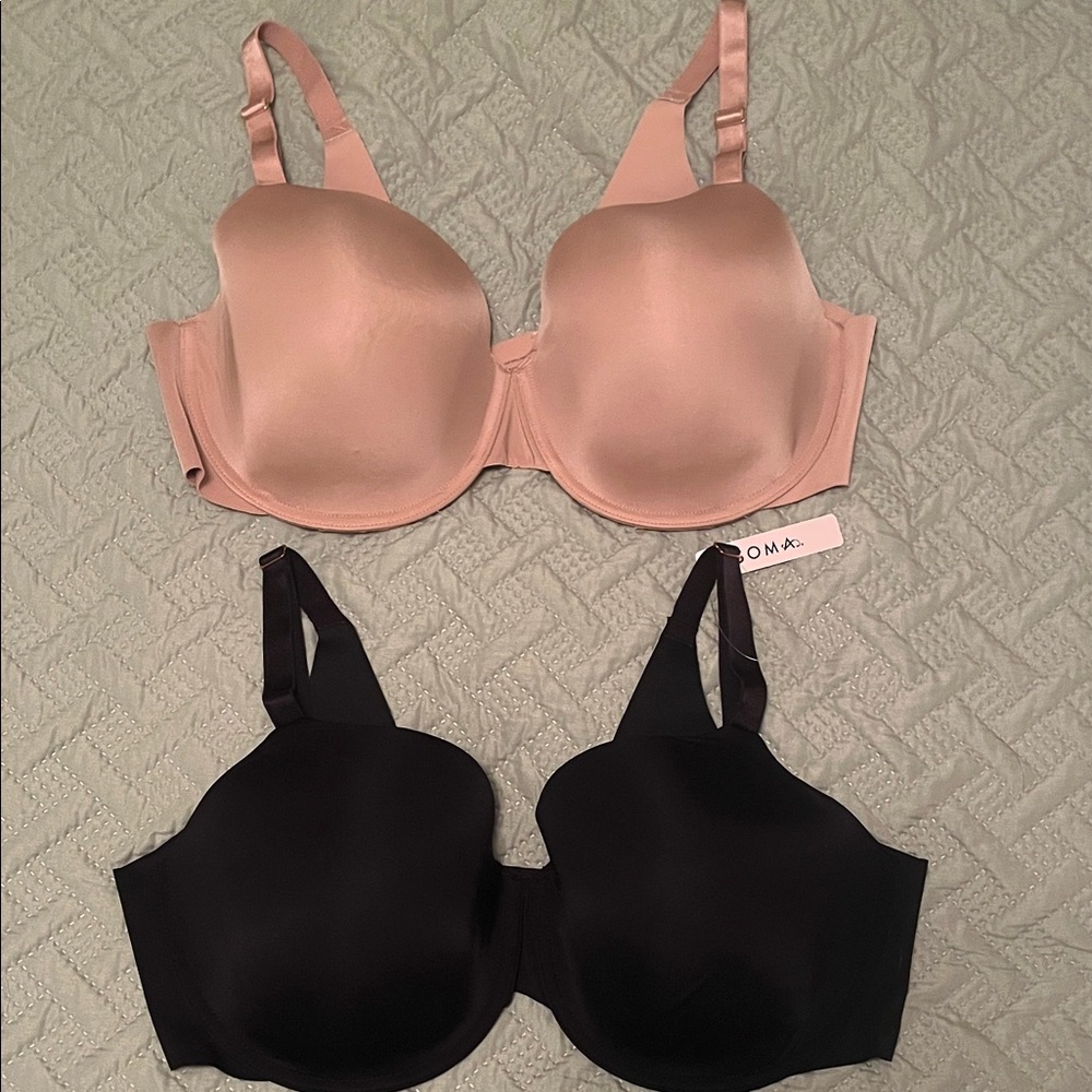 Soma Vanishing 360 Perfect Coverage Bras - set of 2 - 40D